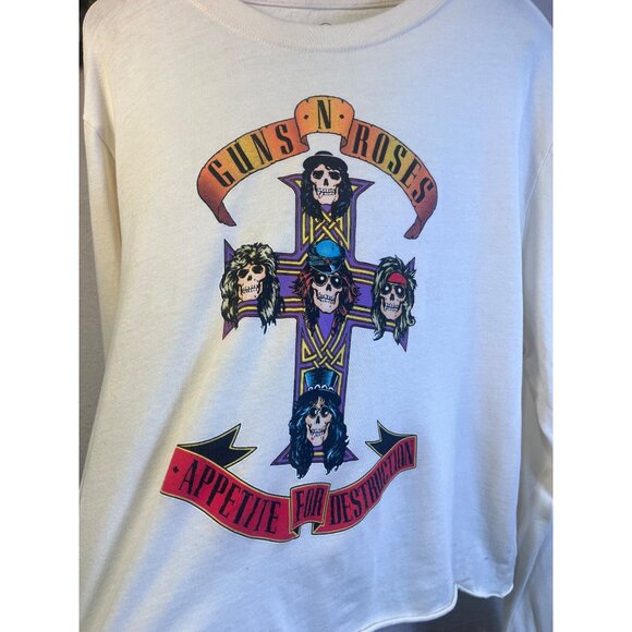 Tops - Licensed Guns N’ Roses Long Sleeve Graphic Tee – “Appetite for Destruction” – Cr